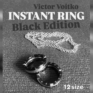 Instant Ring (silver/black, Size 12) by Viktor Voitko