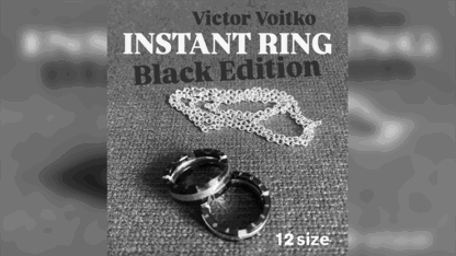 Instant Ring (silver/black, Size 12) by Viktor Voitko