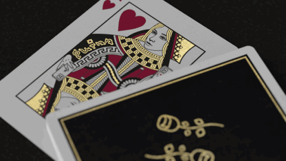 Gold Foil Black Roses Casino Playing Cards - Image 2