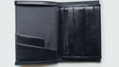 Mini Bombshell Wallet (Black Smooth) by CAHYO - Image 4