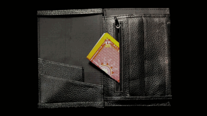 Mini Bombshell Wallet (Black Pebble) by CAHYO - Image 3