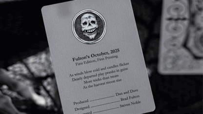 FULTONS OCTOBER TOMBSTONE GREY PLAYING CARDS - Image 5